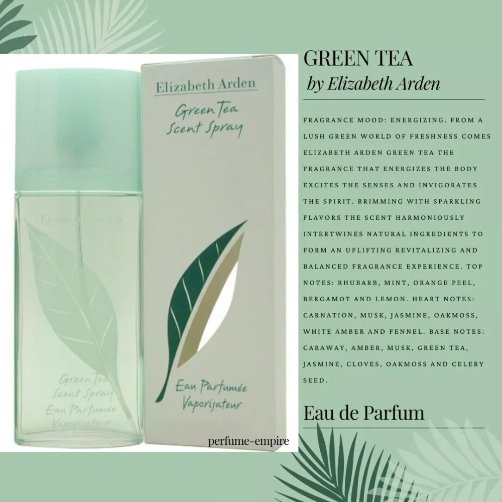 GREEN TEA by Elizabeth Arden 3.3 / 3.4 oz EDP Perfume for Women New in Box